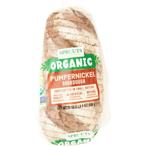 Sprouts Organic Pumpernickel Sourdough Bread