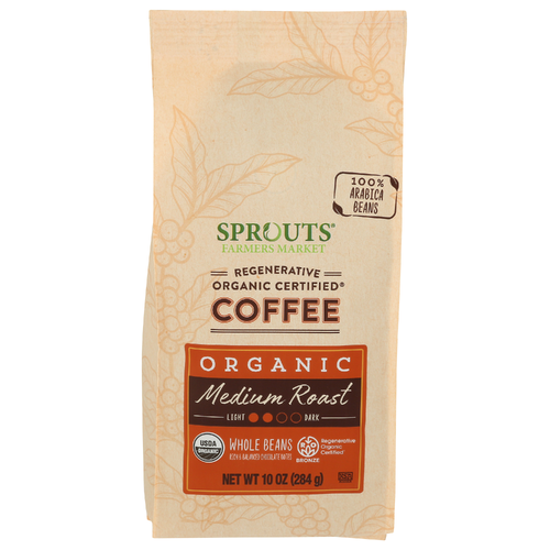 Sprouts Organic Medium Roast Regenerative Whole Bean Coffee