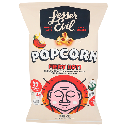 Lesser Evil Organic Fiery Hot Popcorn